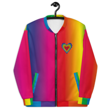 Load image into Gallery viewer, Rainbow Love / Unisex Bomber Jacket
