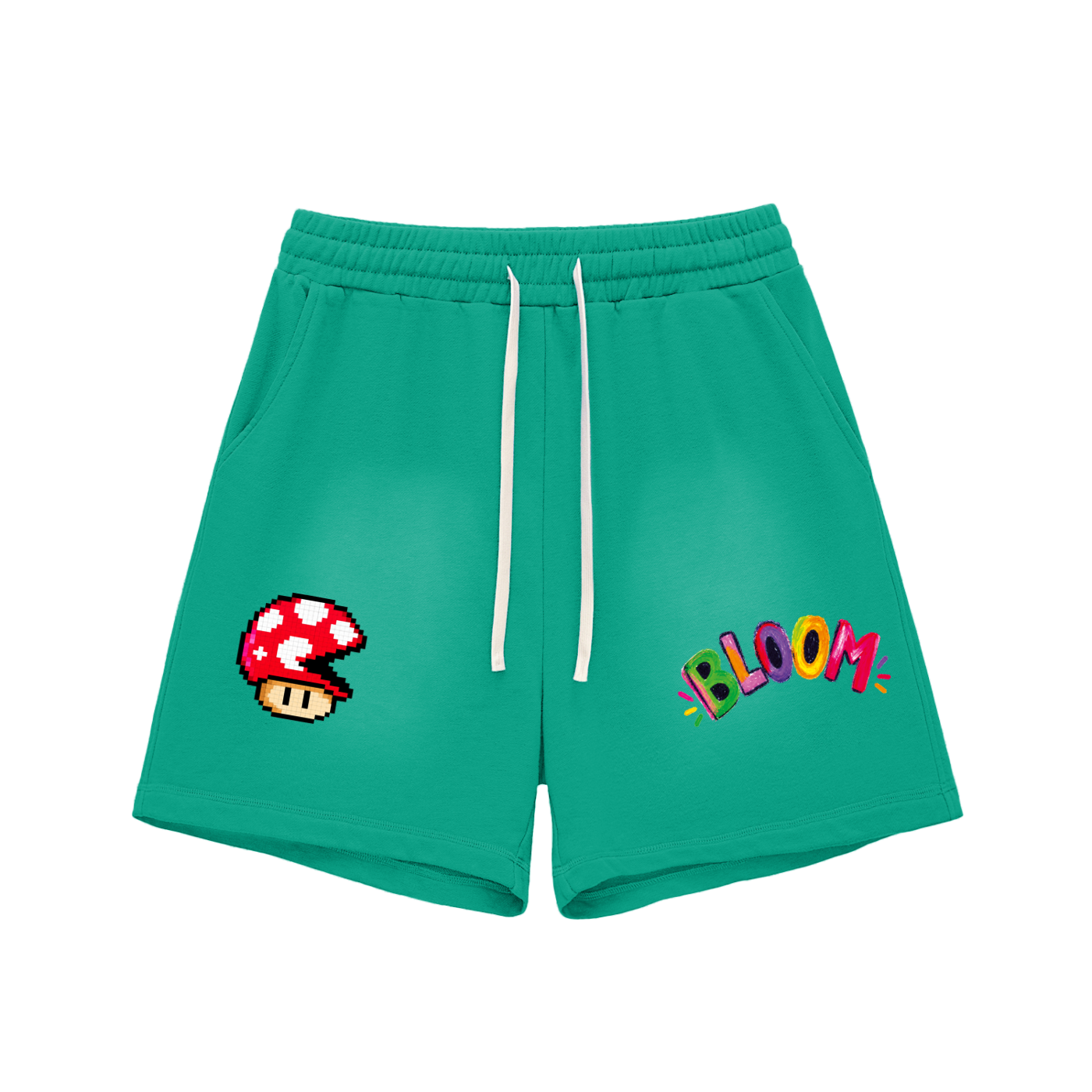 POV Sun Fade Raw Edge Cotton Unisex Shorts
