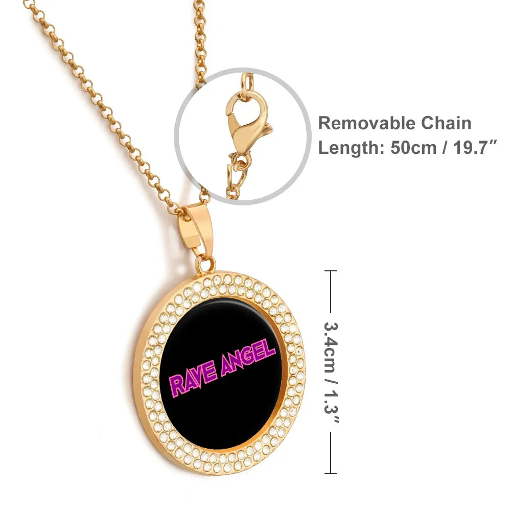 Rave Angel Women Necklace Gold