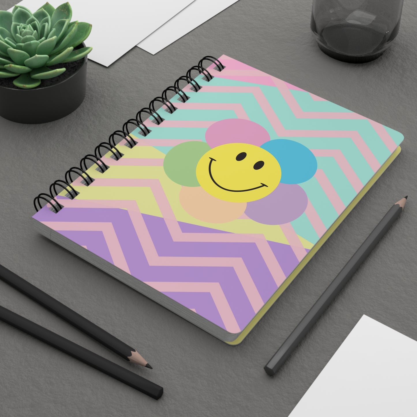 Pastel Smile Spiral Bound Journal