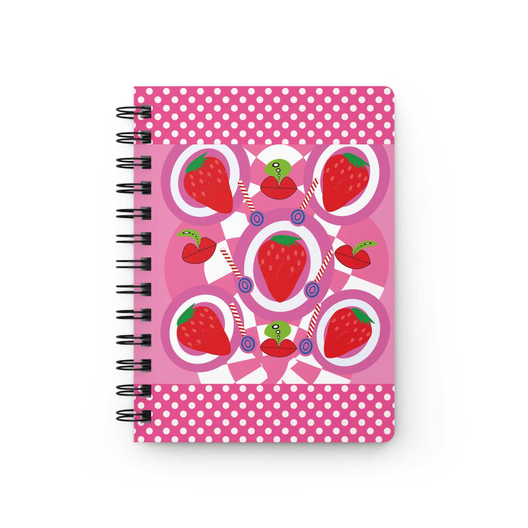 Strawberry Spiral Bound Journal