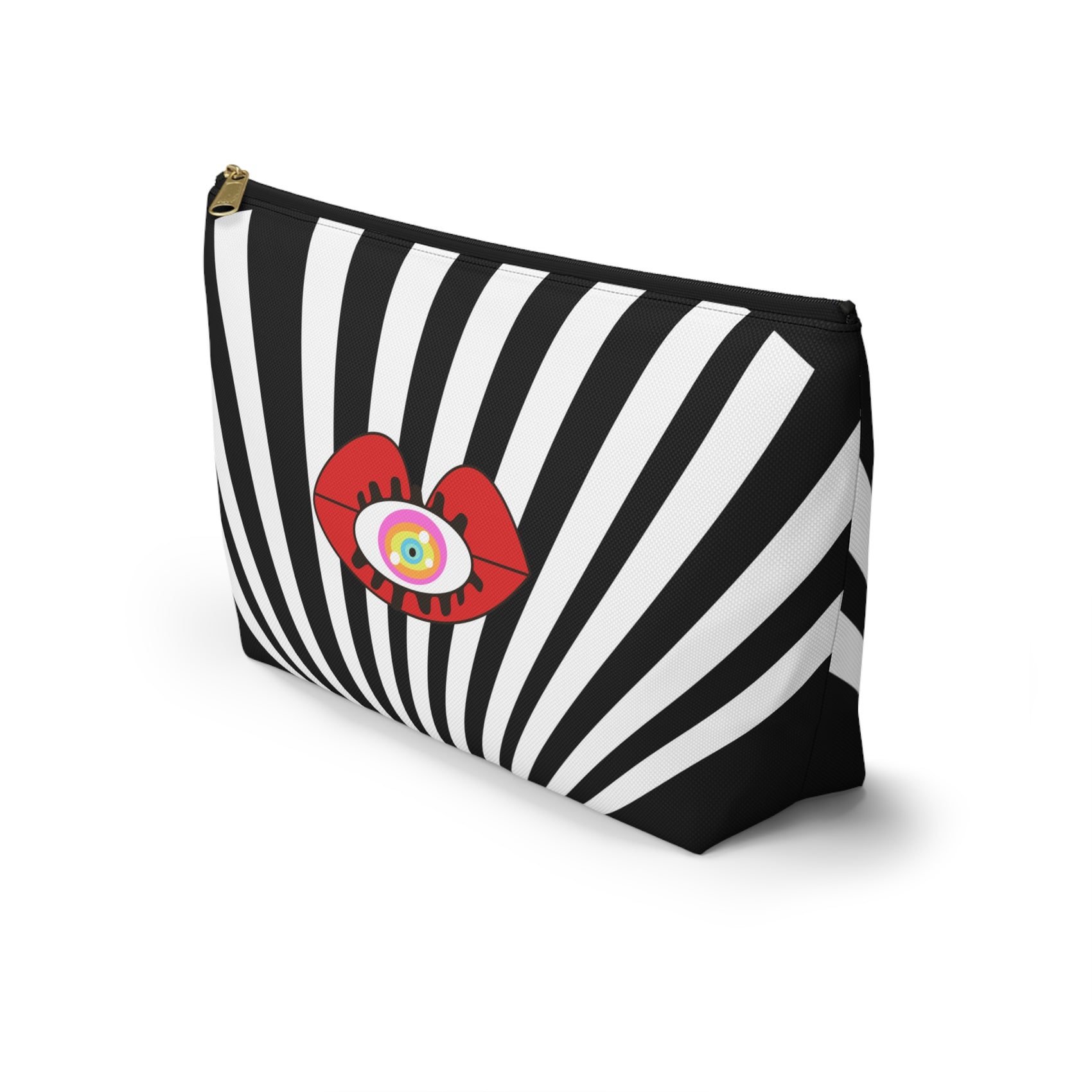 Monochrome Lips T-Bottom Pouch