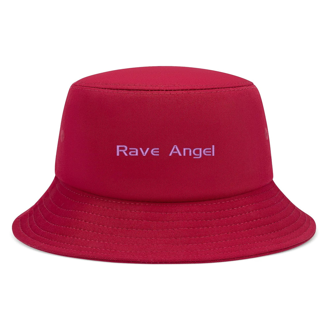 Rave Angel Red Unisex Fashion Bucket Hats