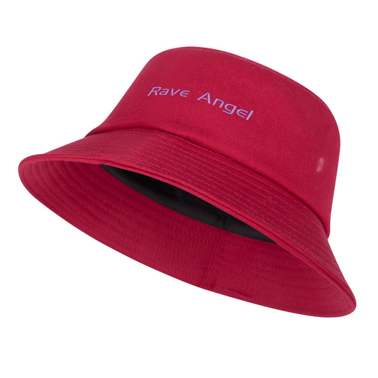 Rave Angel Red Unisex Fashion Bucket Hats