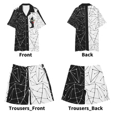 Load image into Gallery viewer, Electric Men Hawaiian Short Sleeve Shirt and Shorts Set
