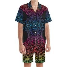 Load image into Gallery viewer, Electric Men Hawaiian Short Sleeve Shirt and Shorts Set
