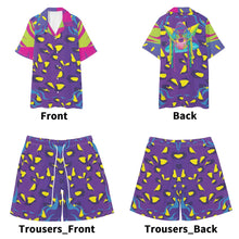 Load image into Gallery viewer, Insomniac Men Hawaiian Short Sleeve Shirt and Shorts Set
