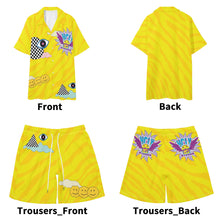 Load image into Gallery viewer, Holly Burger Mens Hawaiian Short Sleeve Shirt and Shorts Set
