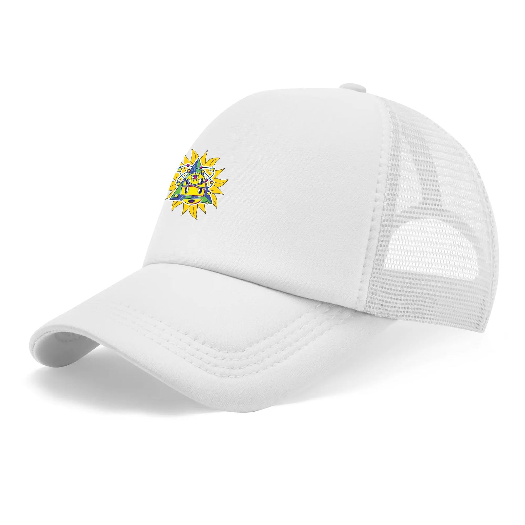 Cosmic Boy Mesh Cap Unisex Hat White