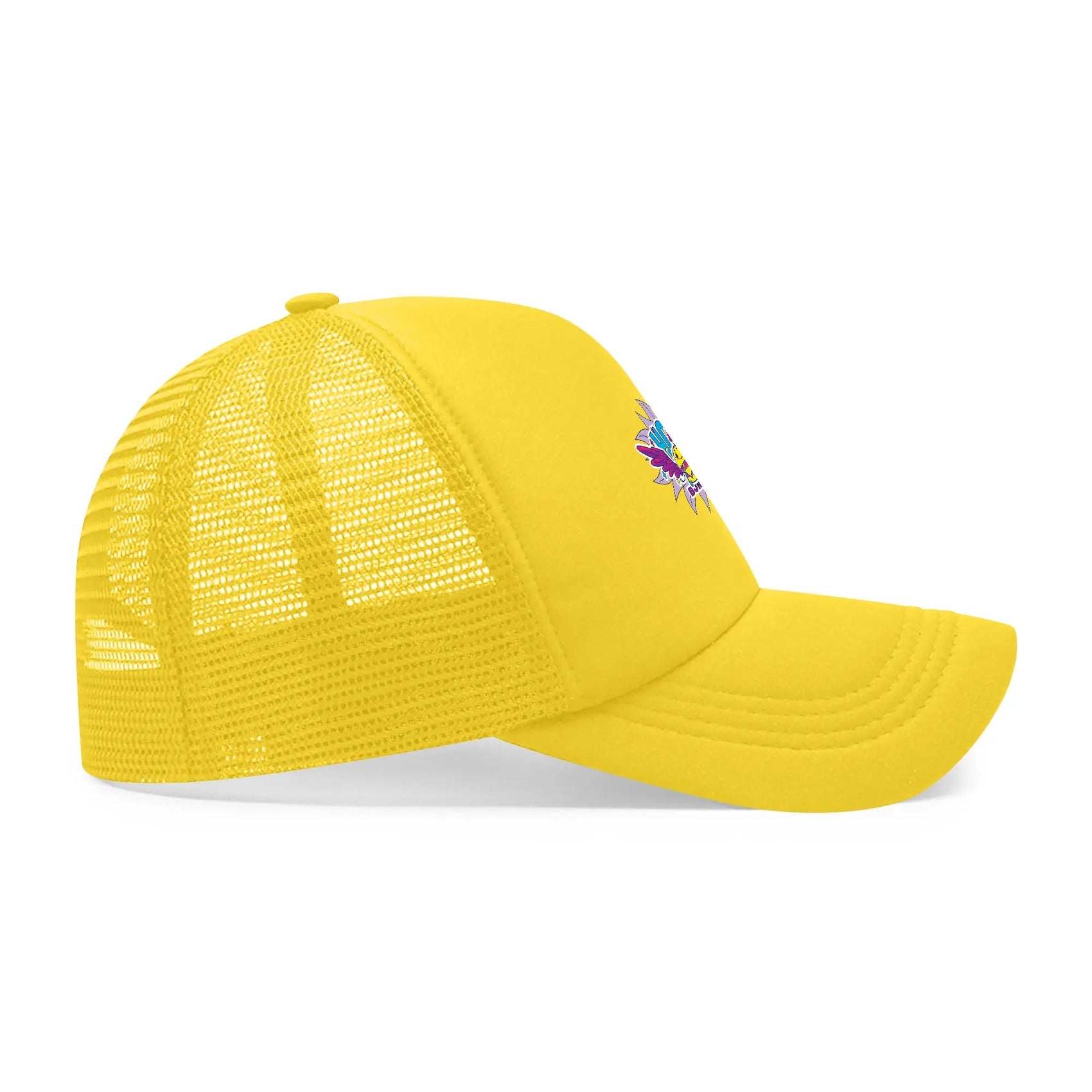 Holy Burger Mesh Cap Unisex Hat Yellow