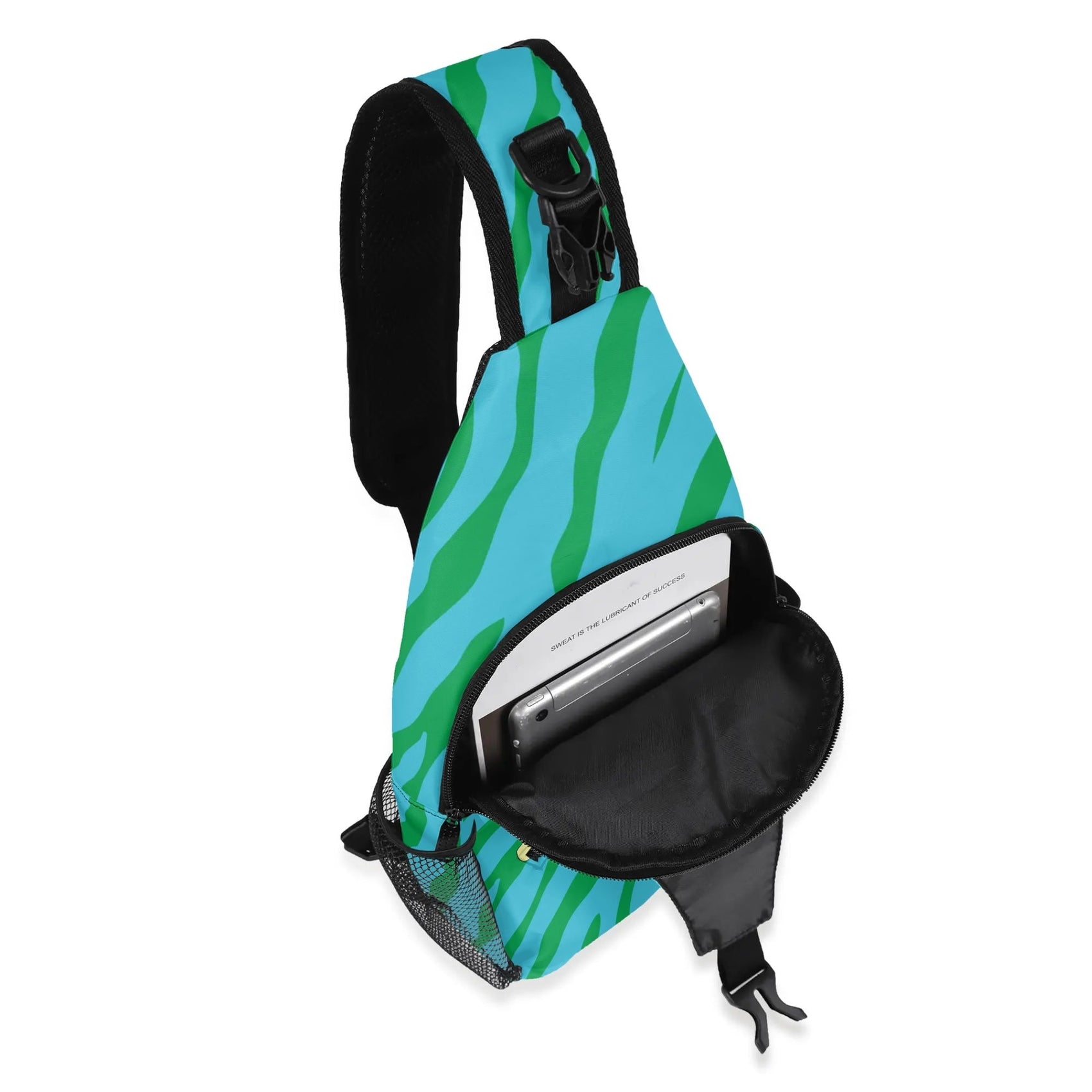 Cosmic Boy Chest Crossbody Unisex Bag Teal
