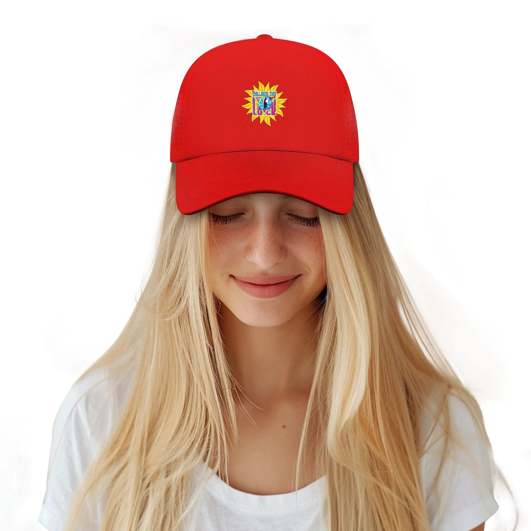 Lover Boy Mesh Cap Unisex Hat Red