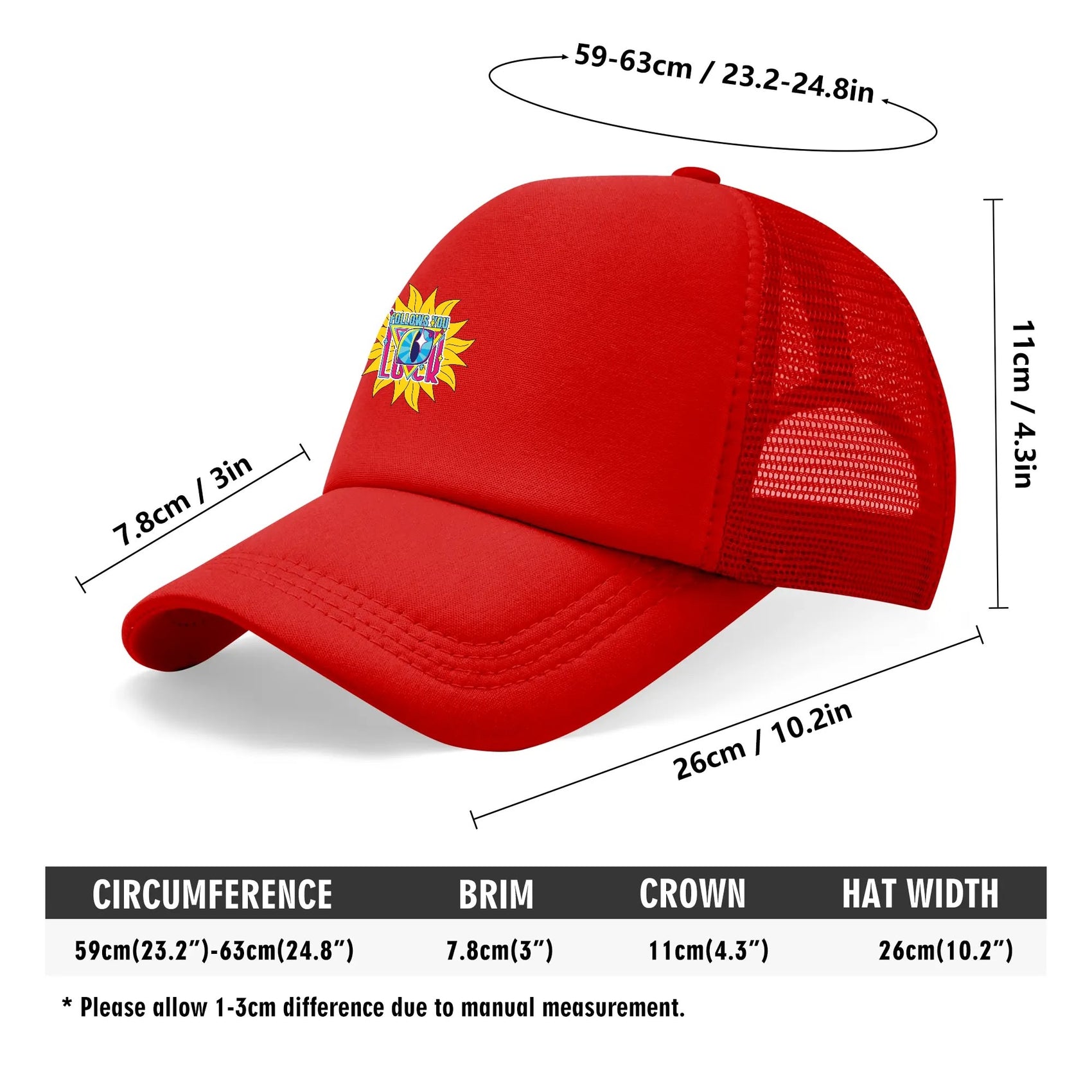 Lover Boy Mesh Cap Unisex Hat Red