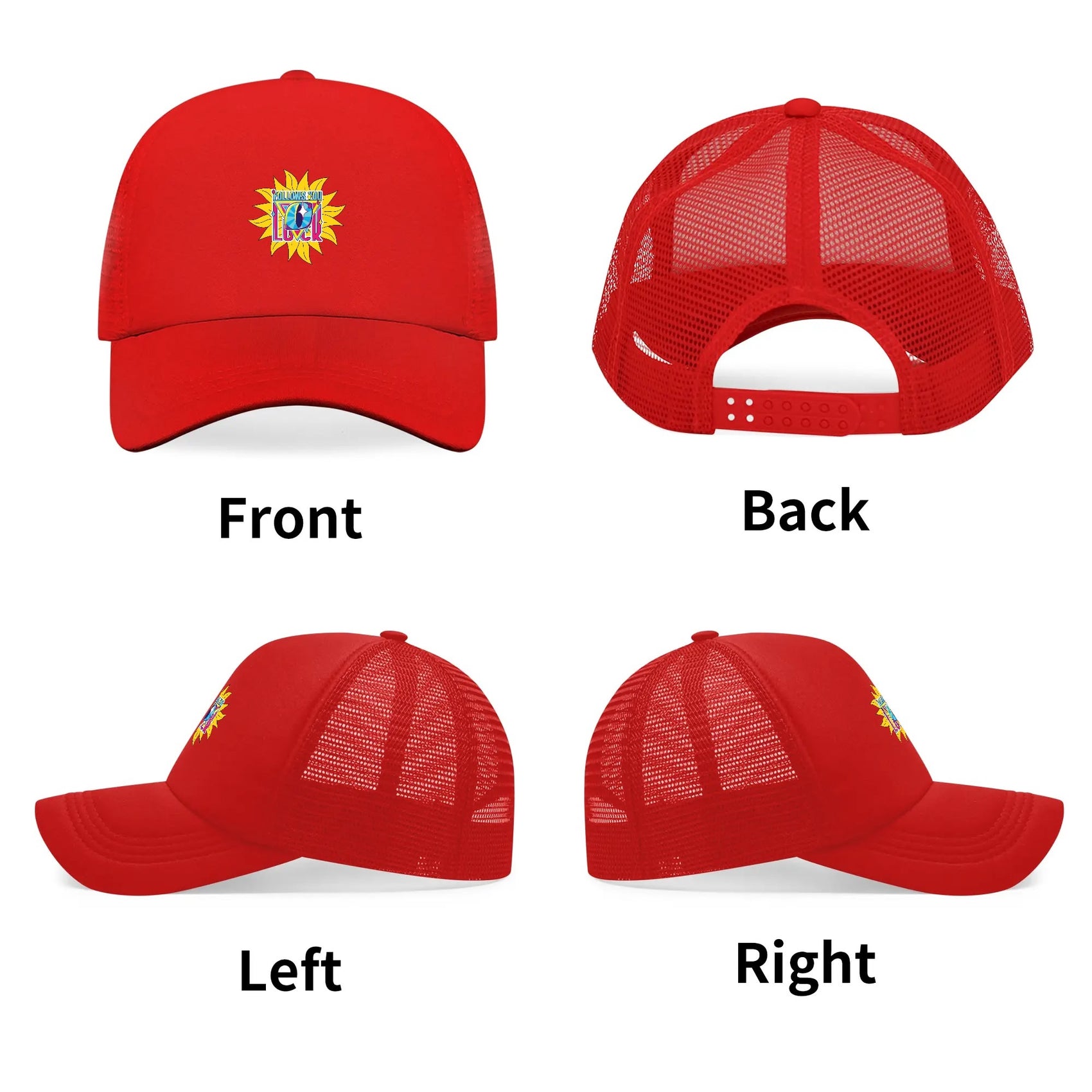 Lover Boy Mesh Cap Unisex Hat Red