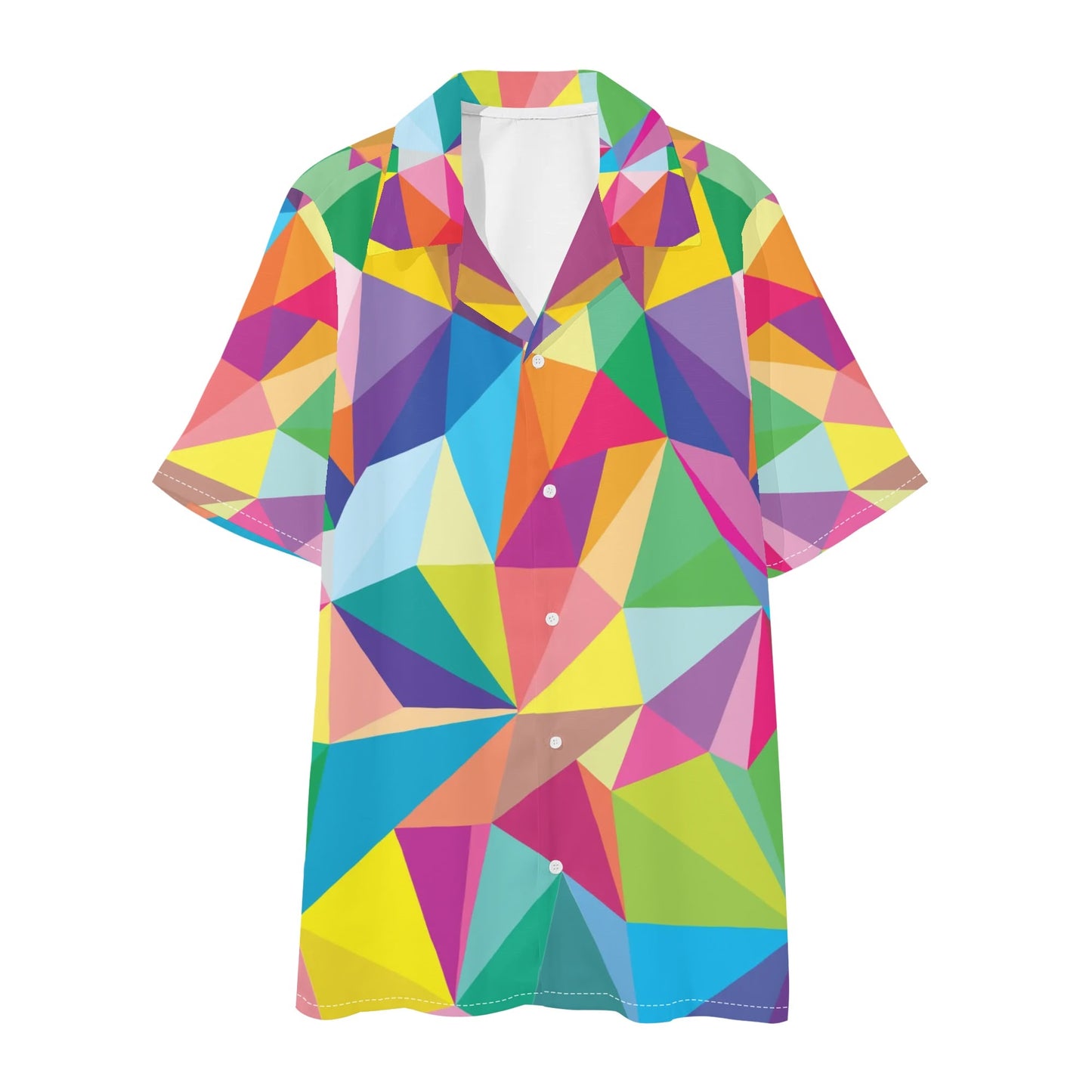 Mosaic Colors Men Hawaiian Short Sleeve Shirt and Shorts Set