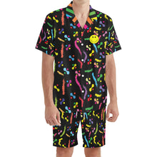 Load image into Gallery viewer, Smile Men Hawaiian Short Sleeve Shirt and Shorts Set
