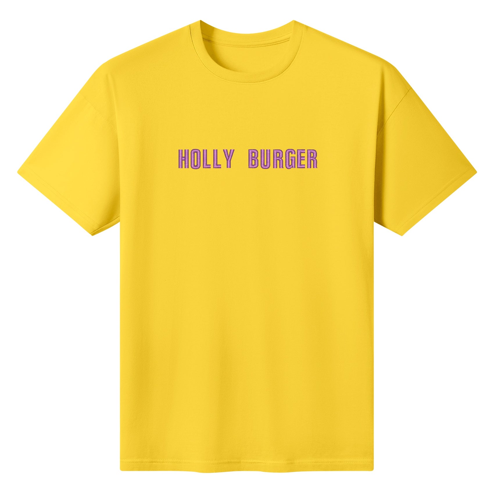 Holy Burger Yellow Cotton T-shirt