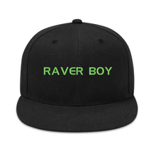 Load image into Gallery viewer, Raver Boy Flat Bill Cap - EDM Festival Essential
