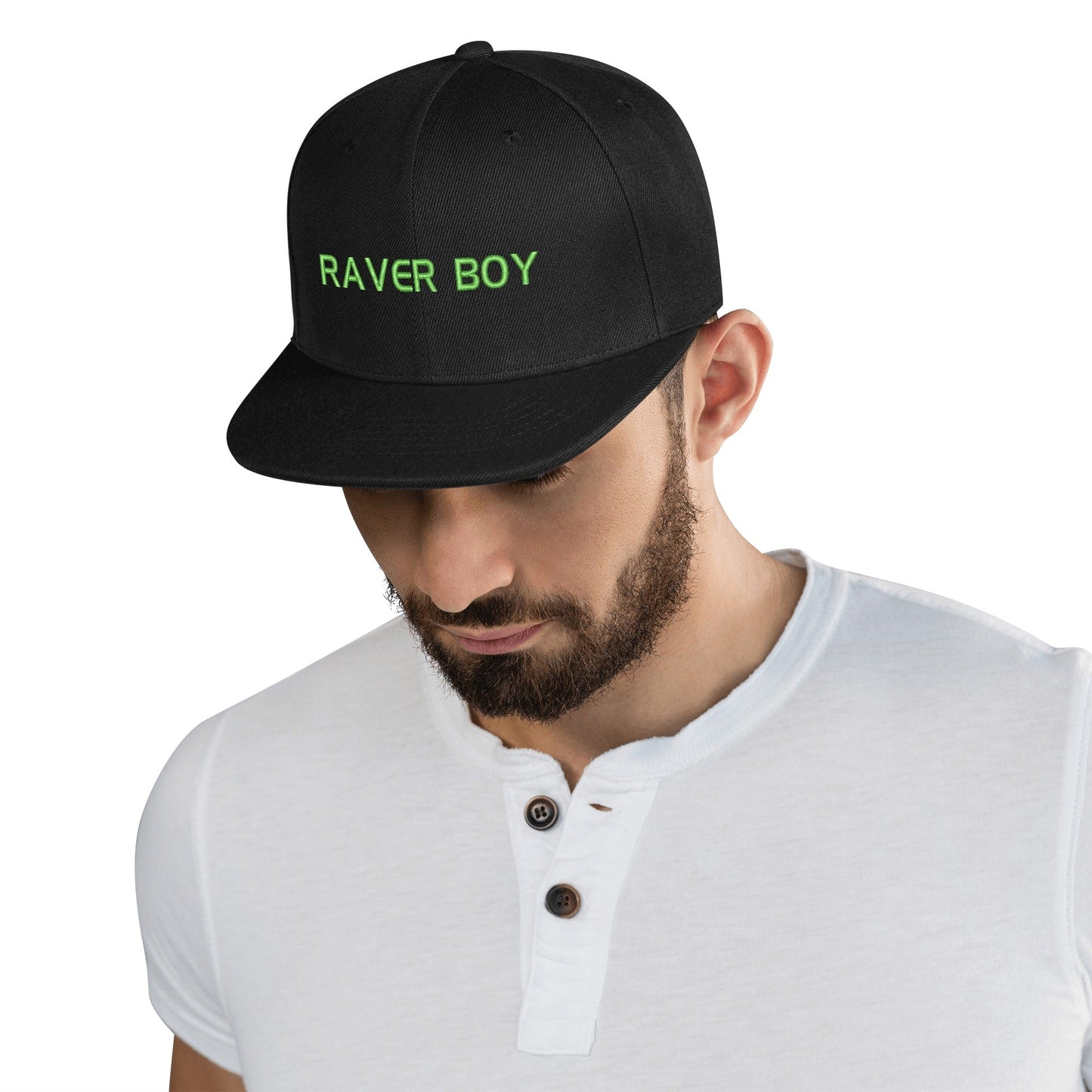 Raver Boy Flat Bill Cap - EDM Festival Essential