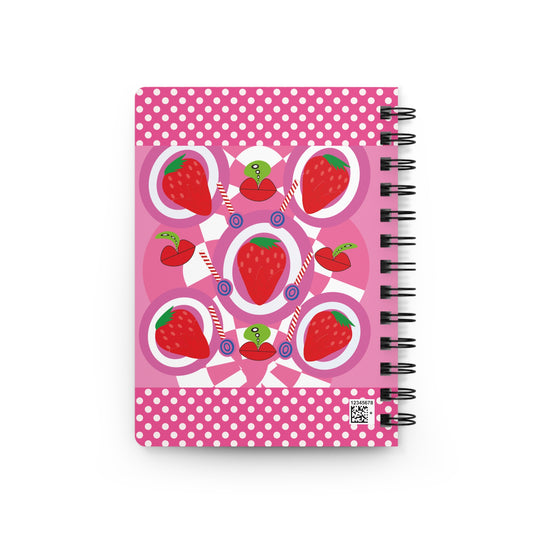 Strawberry Spiral Bound Journal