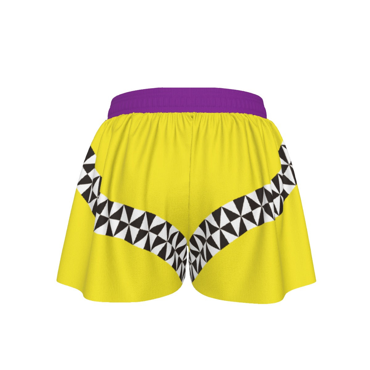 Daily Party Women's Sport Crop Tank Top & Skort With Pocket Set Yellow