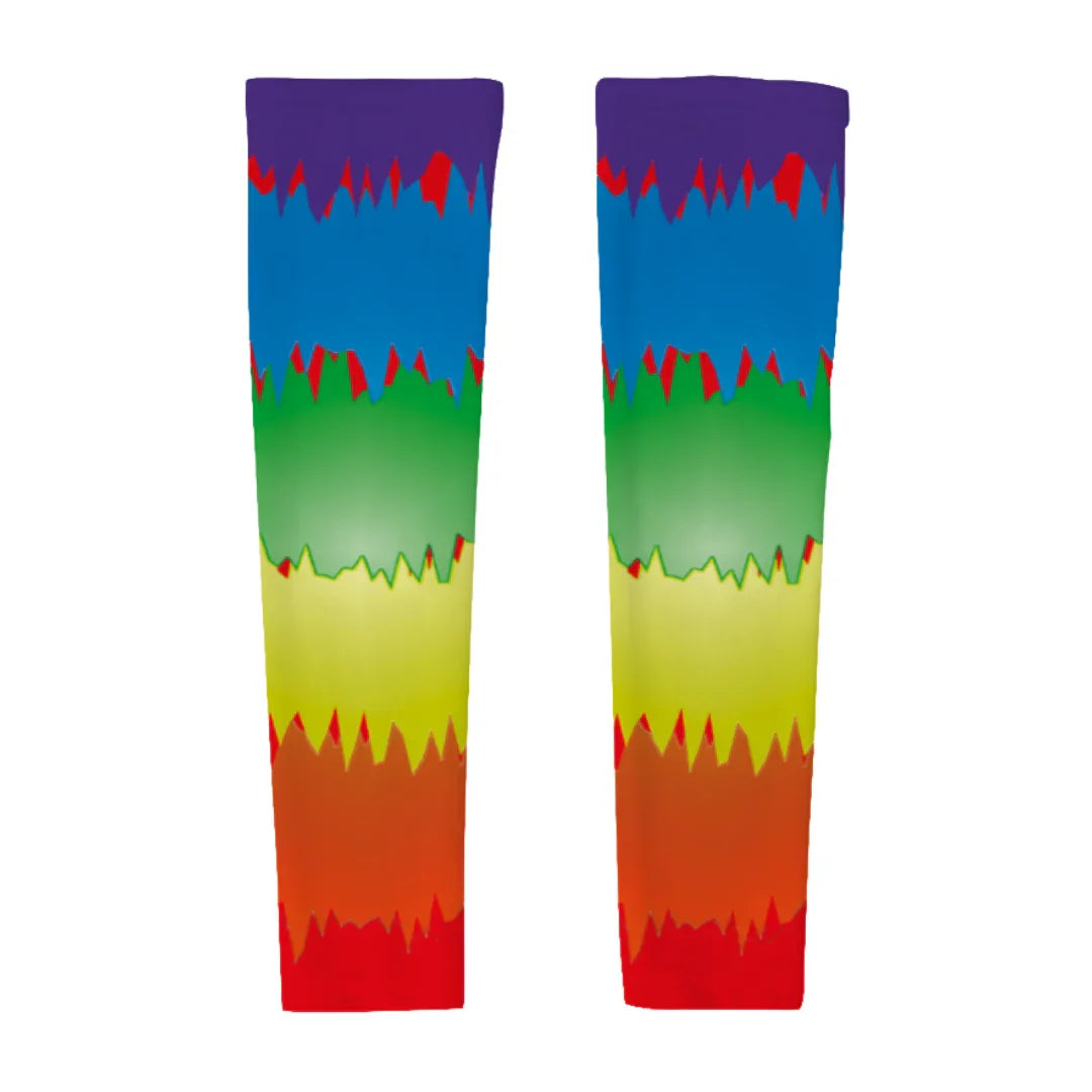 Rainbow Splash Women's Tank Bodysuit with Gloves