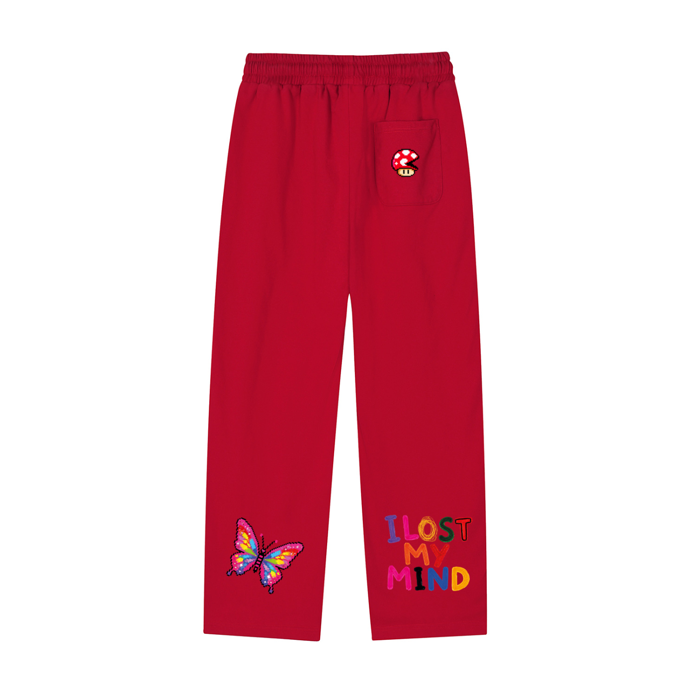 POV Reflection Striped Straight-Leg Unisex Sweatpants