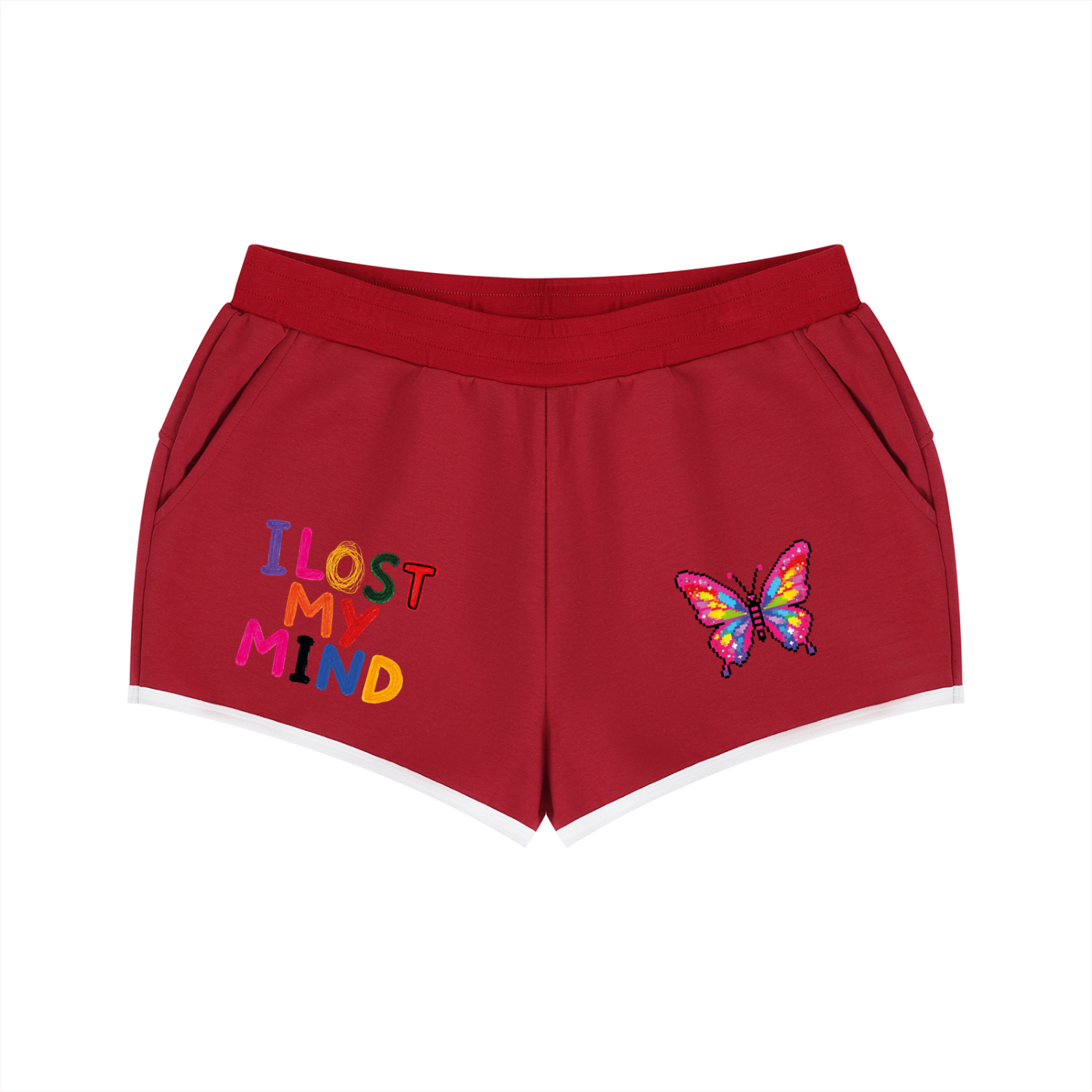 POV Women's Retro Contrast Binding Shorts