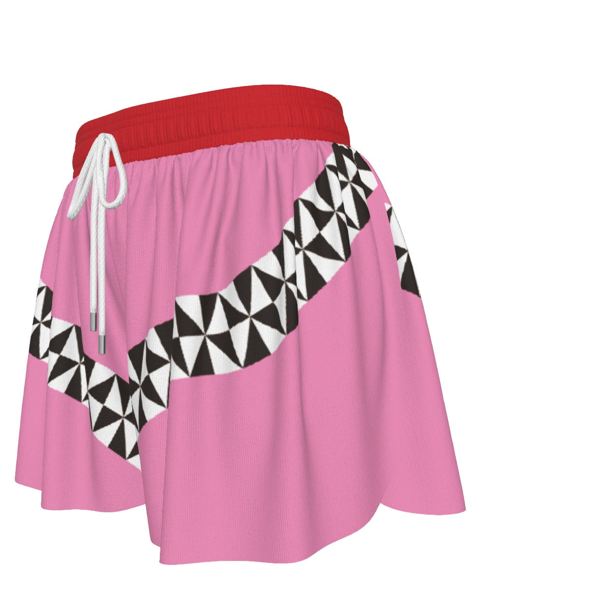 Daily Party Women's Sport Crop Tank Top & Skort With Pocket Set Pink