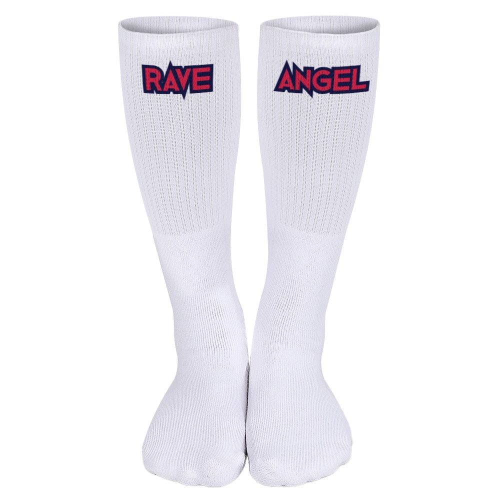 Rave Angel White Breathable Stockings