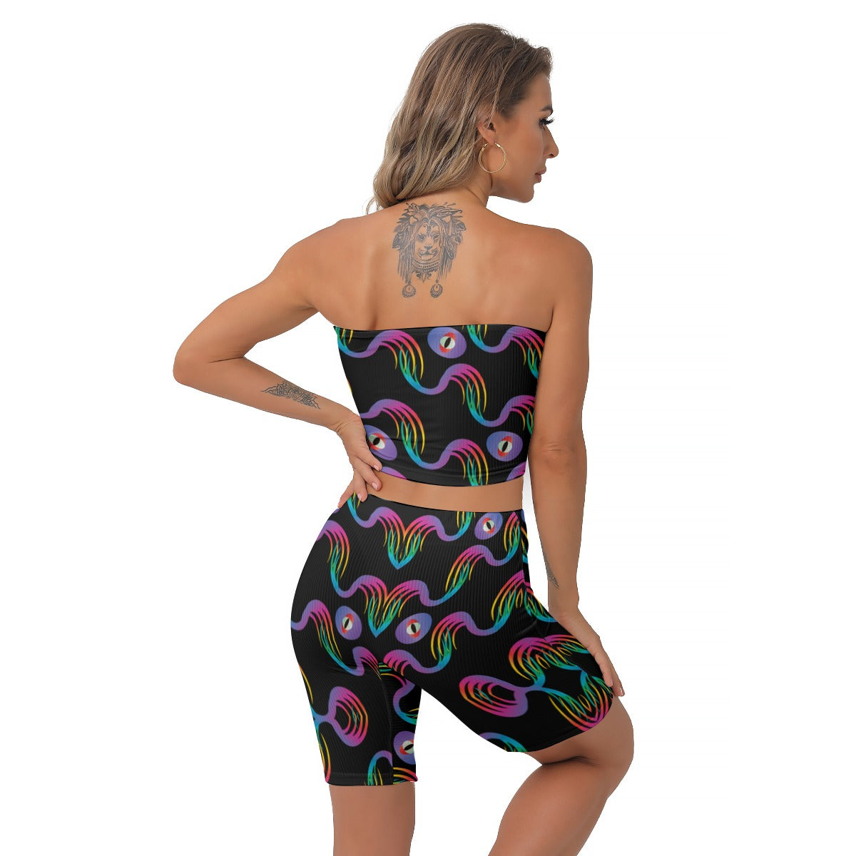 Electro Eye Women's Breast Wrap Shorts Suit