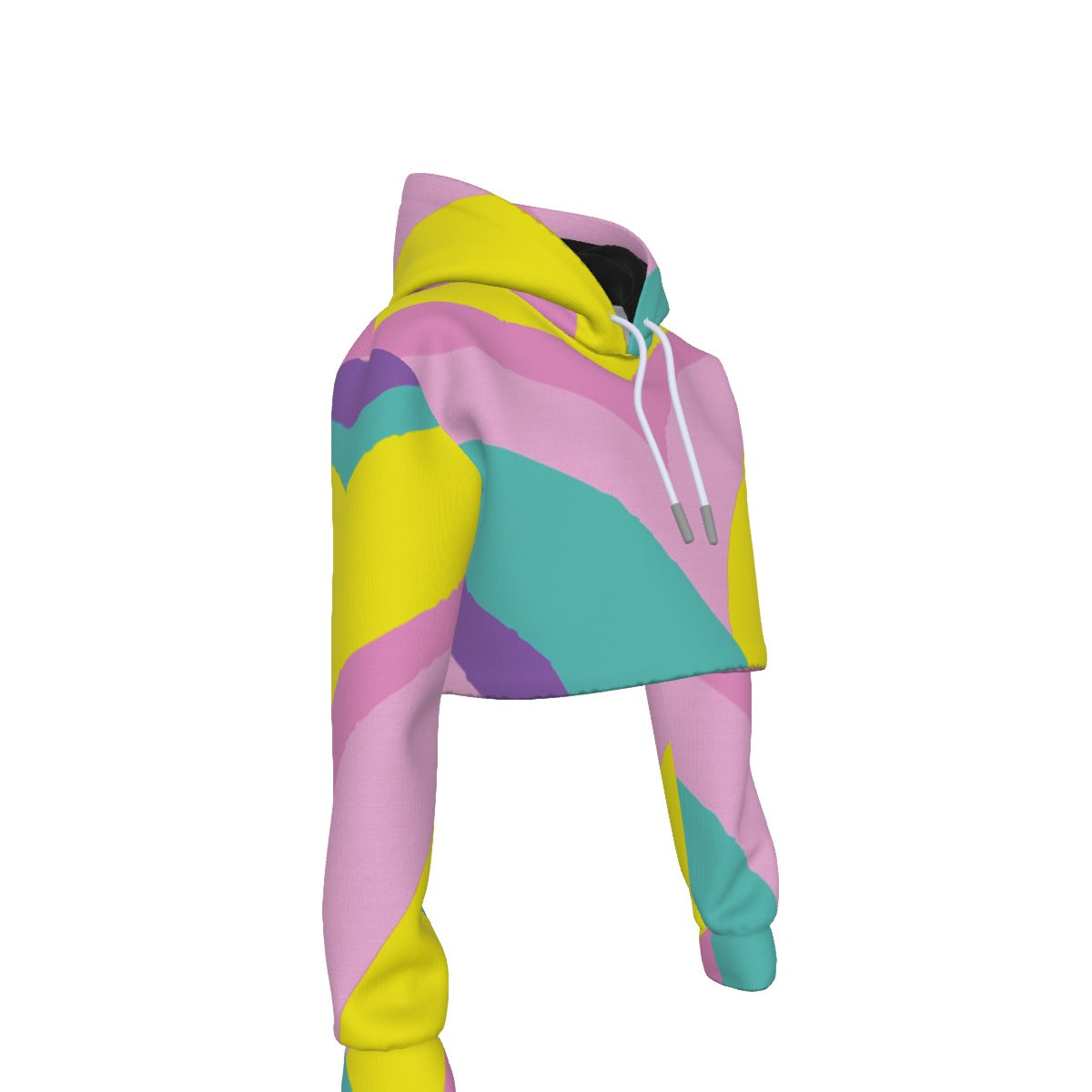 Kawaii Colors Women's Crop Top Hoodie