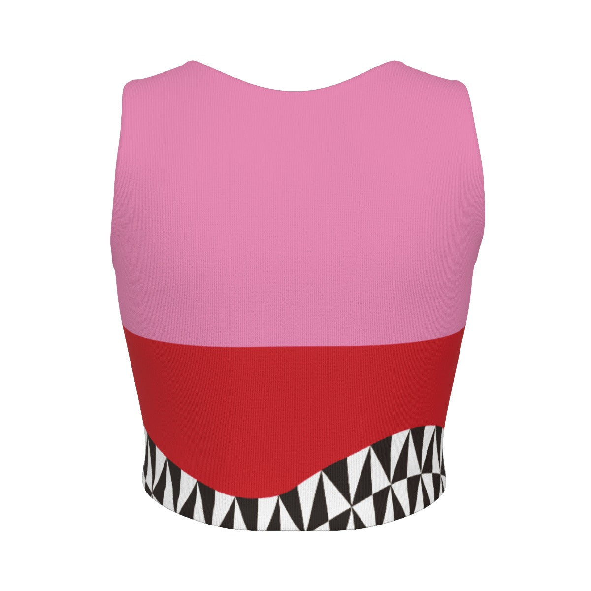 Daily Party Women's Sport Crop Tank Top & Skort With Pocket Set Pink