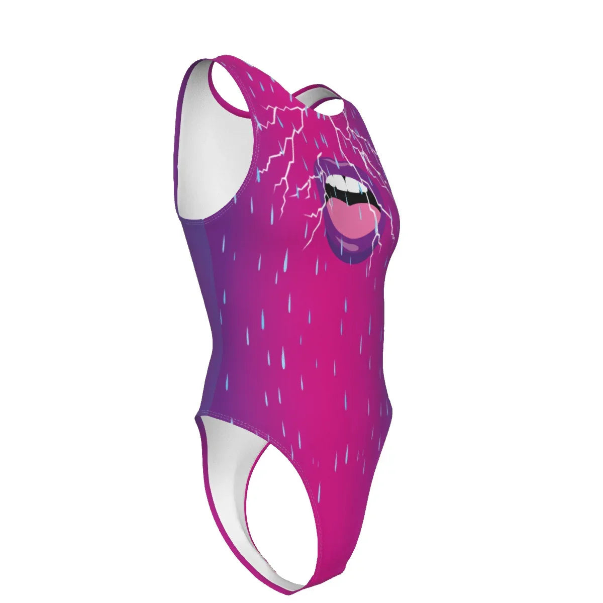 Chromatica Rain Women's Tank Bodysuit with Gloves