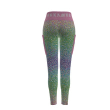 Load image into Gallery viewer, Dream Team Glitter Women&#39;s High Waist Leggings With Side Pocket
