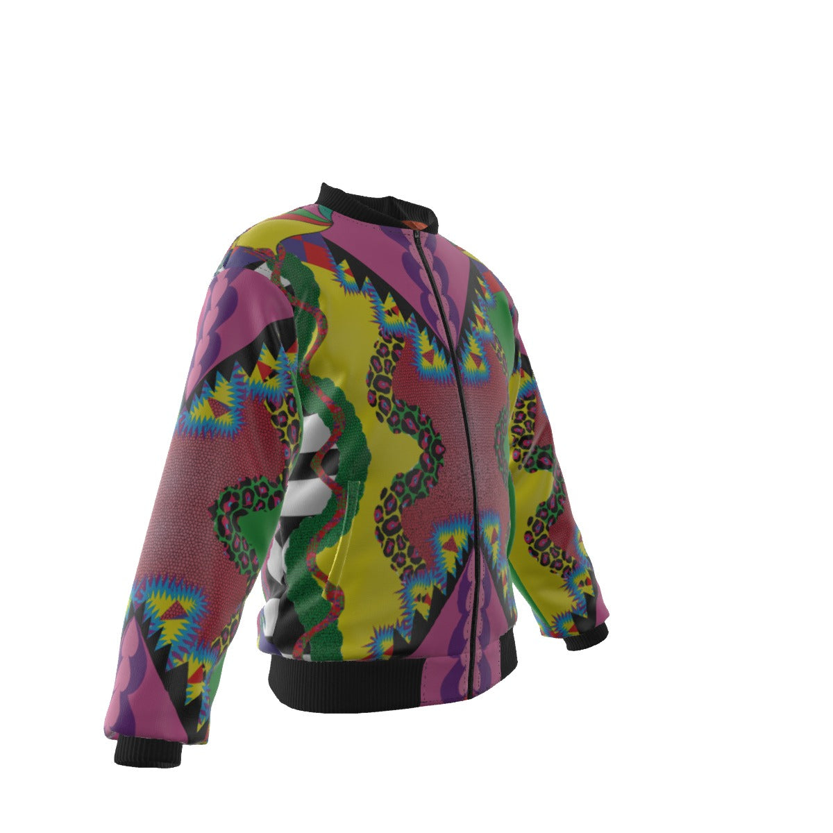 African Love  Men's Bomber Jacket With Sleeve Pocket