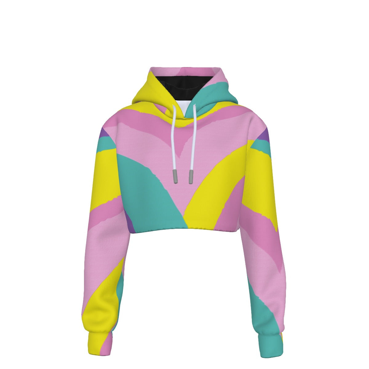 Kawaii Colors Women's Crop Top Hoodie