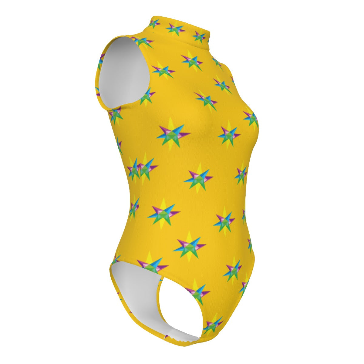Star Yellow  Women's Sleeveless Bodysuit