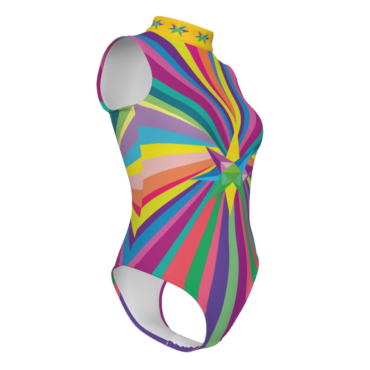 Multi Star Women's Sleeveless Bodysuit