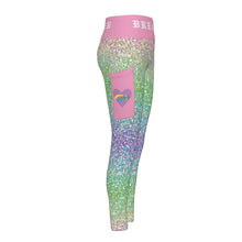 Load image into Gallery viewer, Dream Team Glitter Women&#39;s High Waist Leggings With Side Pocket
