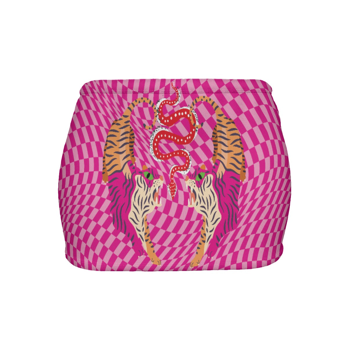 Tiger Balm Pink  Women's Slinky Micro Mini Skirt