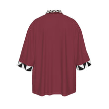 Load image into Gallery viewer, Snakey Claret Red Unisex  Kimono
