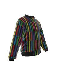 Load image into Gallery viewer, Color Block All-Over Print Men&#39;s Bomber Jacket With with Sleeve Pocket
