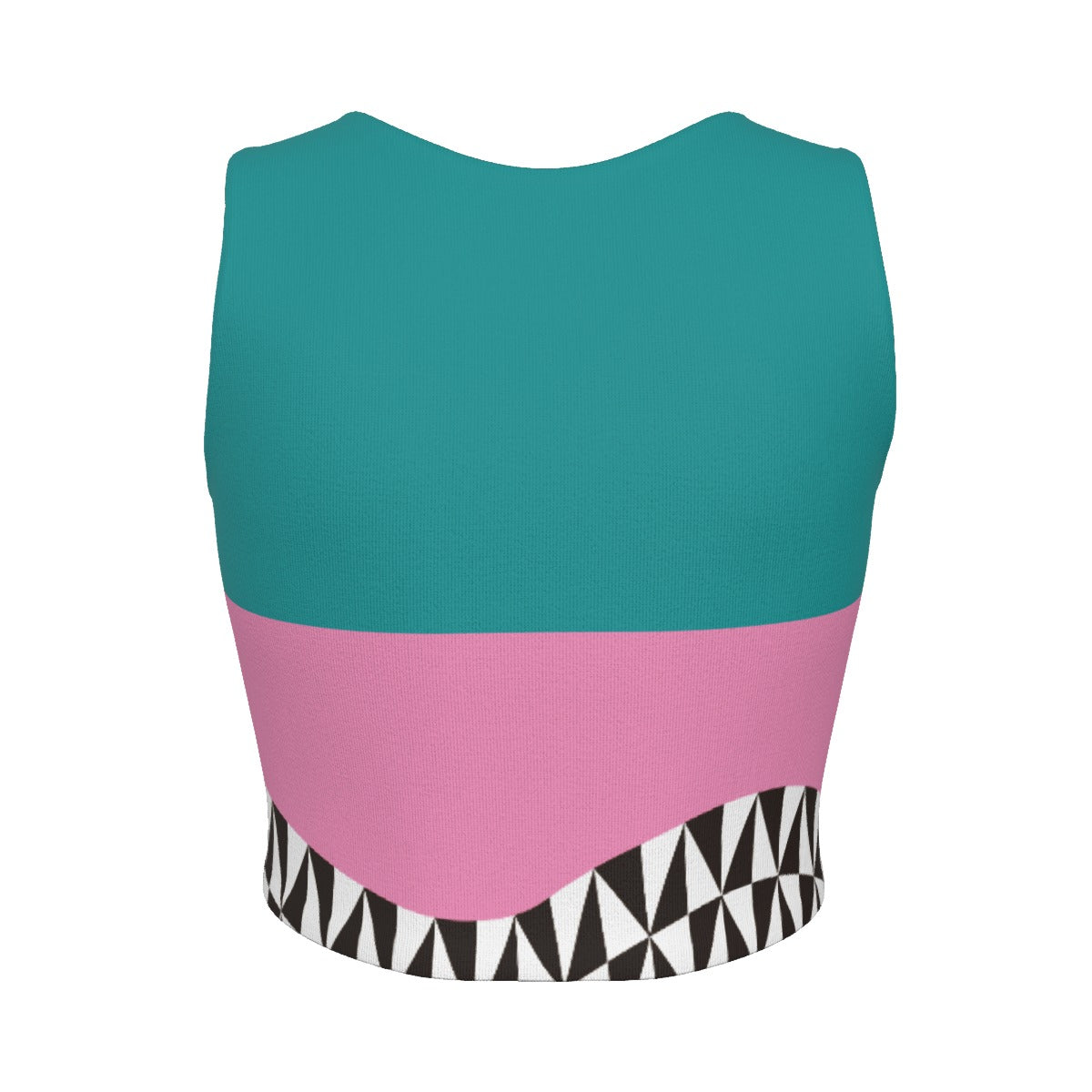 Daily Party Women's Sport Crop Tank Top & Skort With Pocket Set Teal