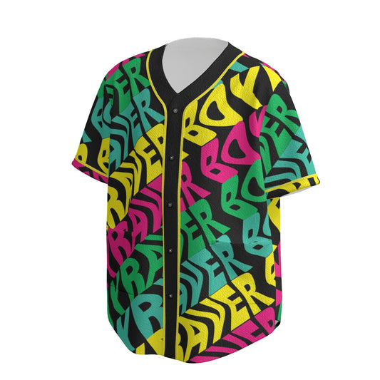 Raver Boy  Men's Textured Baseball Jersey