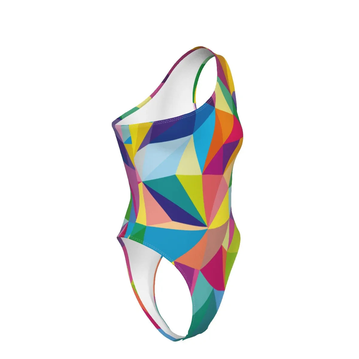 Mosaic Colors Women's One-Shoulder Bodysuit