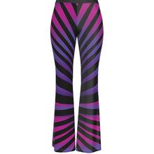 Load image into Gallery viewer, Chromatica Striped Women&#39;s High Elastic Flare Pants
