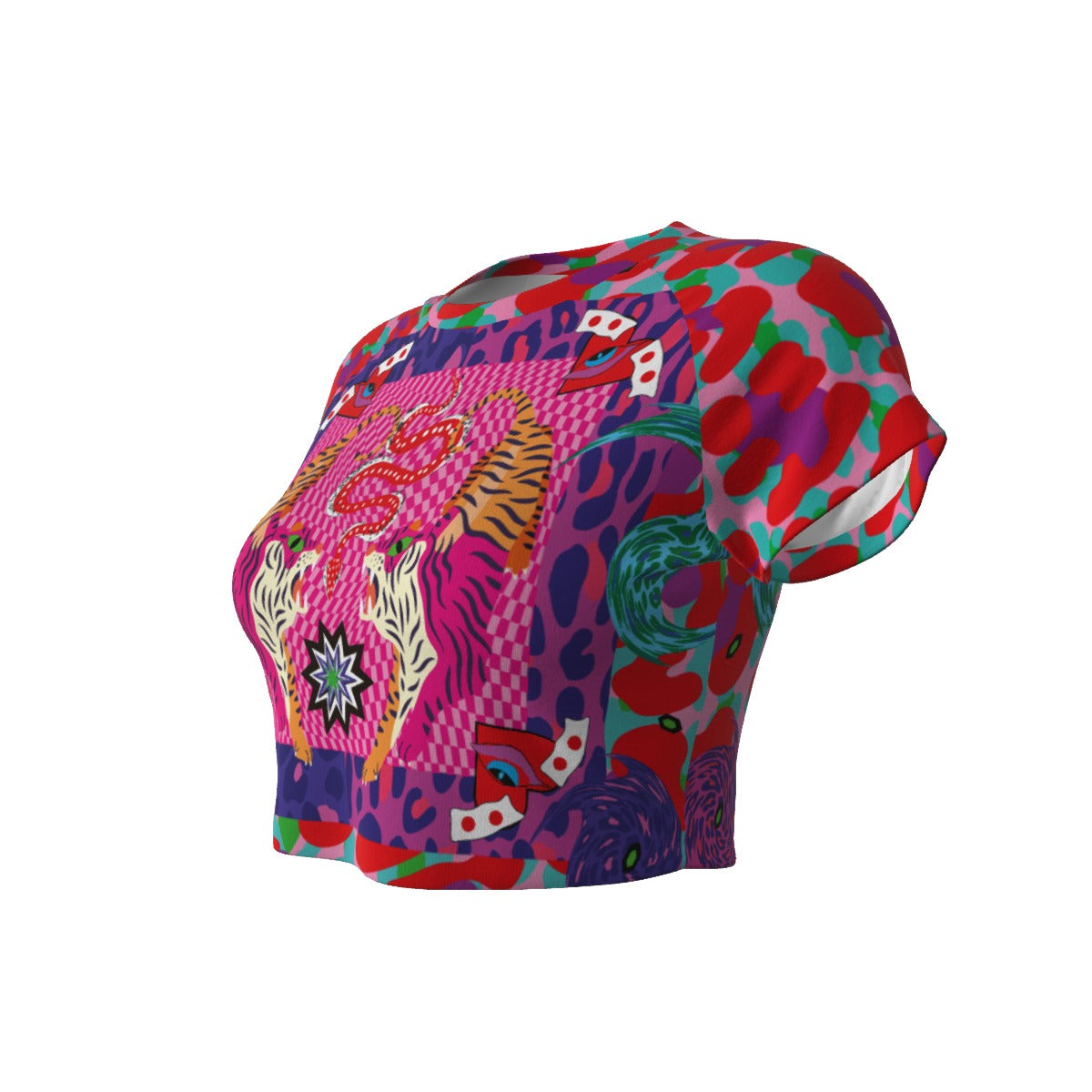 Tiger Balm Women's Raglan Cropped T-shirt