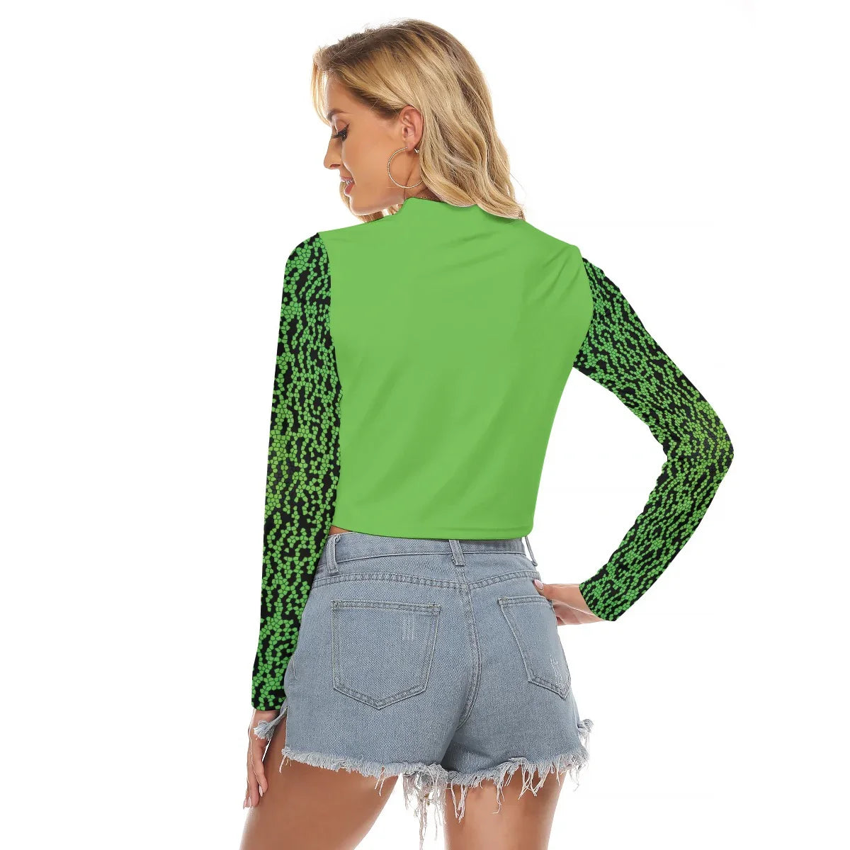 Moxie Women's Hollow Chest Keyhole Tight Crop Top