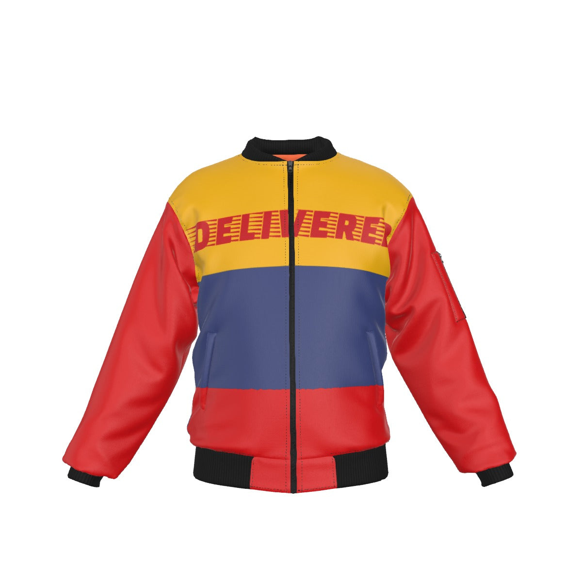 Circus Men's Bomber Jacket With with Sleeve Pocket